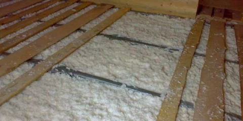 Как да изолирате пода с дървени стърготини в частна къща